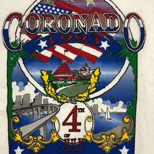 Vintage Coronado California 4th Of July 1993 tee